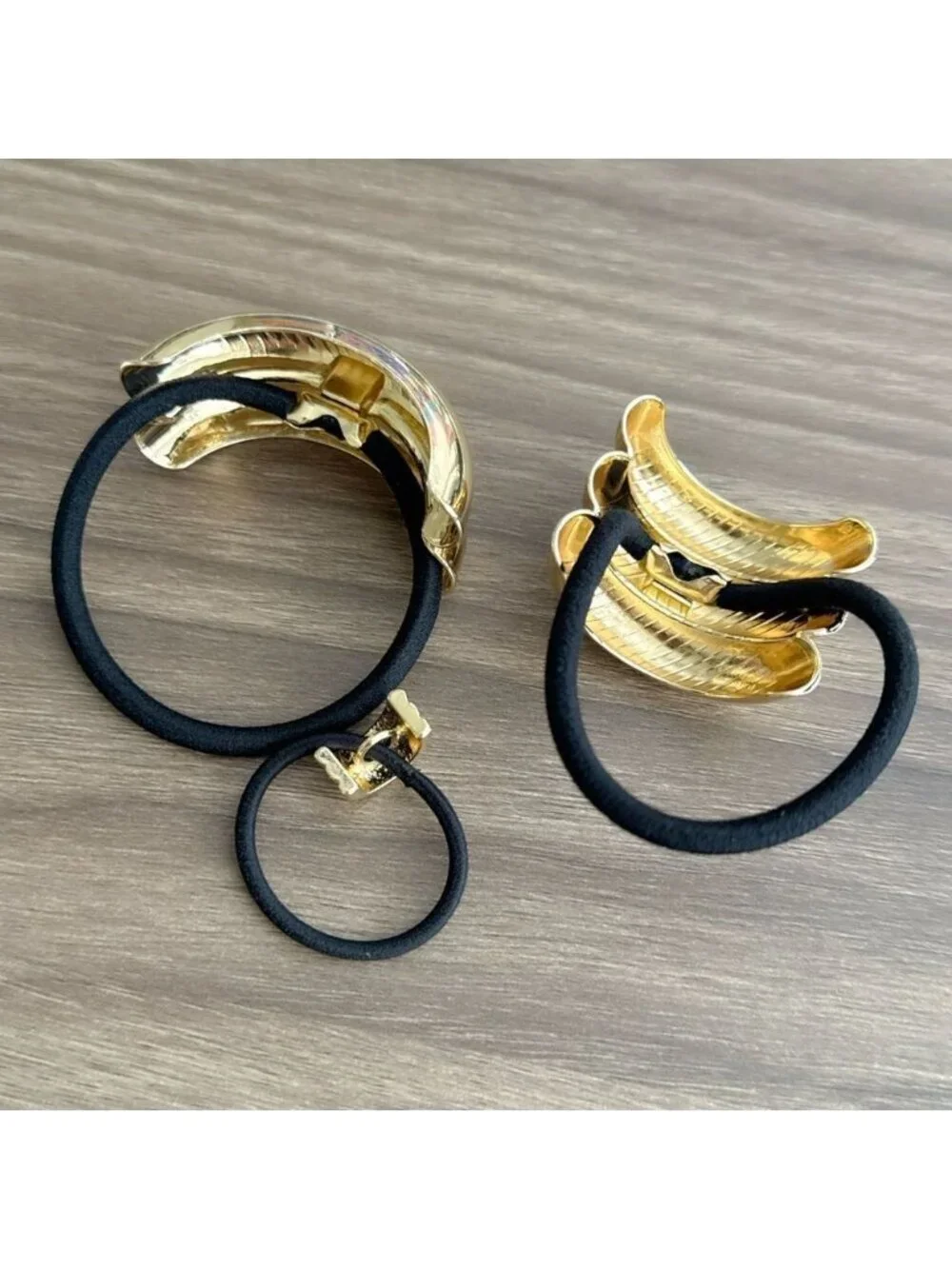 Elegant Gold Hair Cuffs Q87